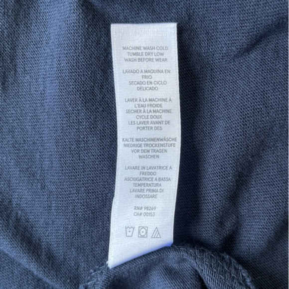 Alternative Apparel Classic Fit Long Sleeve Navy Blue Tee - Size XS - Picture 7 of 9